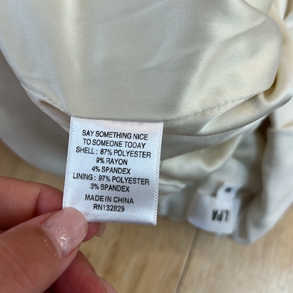 LPA Carlotta Dress Pant in‎ Ivory Size Medium - Picture 7 of 7